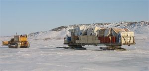 D6 Cat towing 40,000 pounds on Hudson Bay D6 Cat towing 40,000 pounds on Hudson Bay