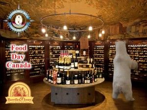 Polar bear shops for wine at Banville & Jones Wine Co. to celebrate Food Day Canada 2011 Polar bear shops for wine at Banville & Jones Wine Co. to celebrate Food Day Canada 2011