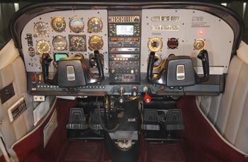 206 cockpit with trainer gear 206 cockpit with trainer gear