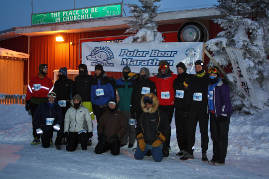 2013 Polar Bear Marathon Runners, Churchill, Manitoba 2013 Polar Bear Marathon Runners, Churchill, Manitoba