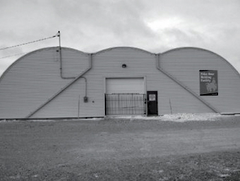 Polar bear jail in Churchill. Polar bear holding facility. Polar bear jail in Churchill. Polar bear holding facility.