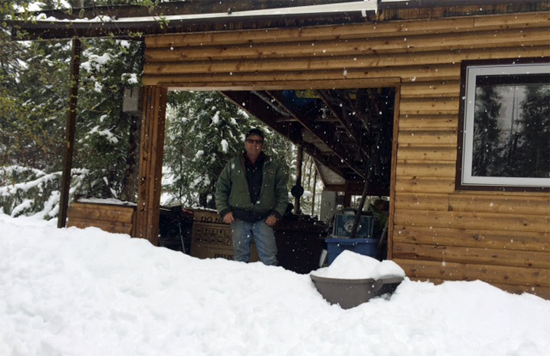 June 2014 Manitoba snowstorm at North Knife Lake Lodge. June 2014 Manitoba snowstorm at North Knife Lake Lodge.